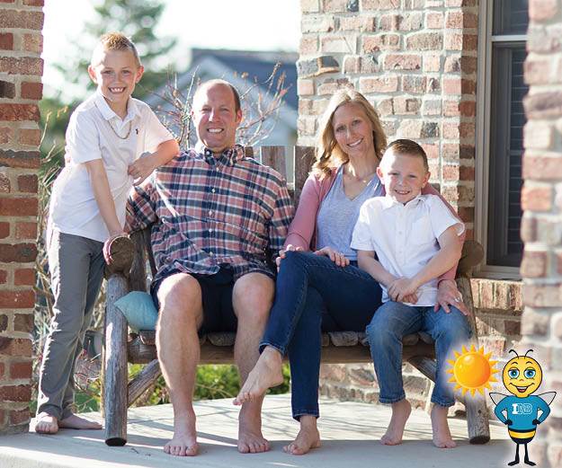 Tom Whooley and his family