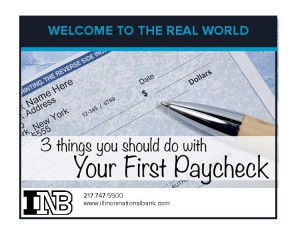 First paycheck; blog art